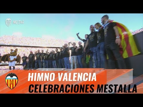 EL HIMNO DE VALENCIA; UNO DE LOS MOMENTOS MÁS EMOTIVOS DE LA CELEBRACIÓN DE AYER EN MESTALLA