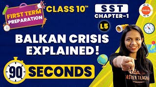 Balkan Crisis One Shot in 90 Seconds | Rise of Nationalism in Europe | NCERT Class 10 History Ch-1