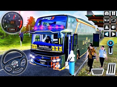 Mercedes Benz Coach Bus JB3 Driving - Bus Simulator Indonesia #45 - Android GamePlay