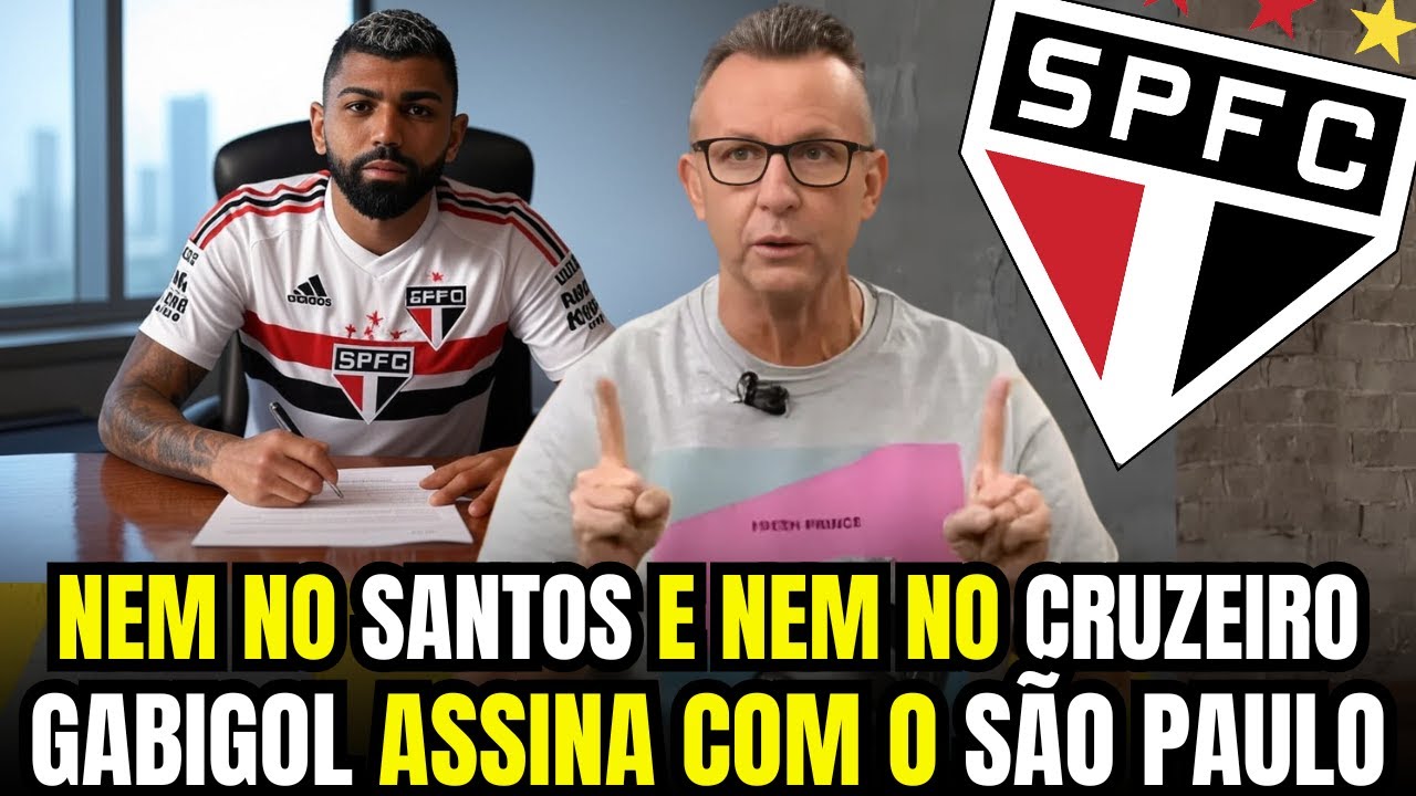 NETO SOLTOU A BOMBA! Artilheiro GABIGOL FECHA com o TRICOLOR! notícias do SÃO PAULO FC!