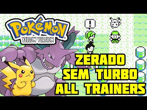 Pokemon Yellow - ZERADO - DESAFIO DERROTAR TODOS OS TREINADORES!