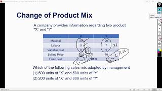 MARGINAL COSTING: PRODUCT MIX DECISION