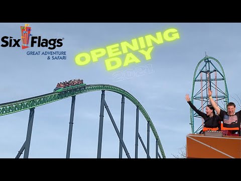 Six Flags Great Adventure Opening Day WALK-THROUGH and review