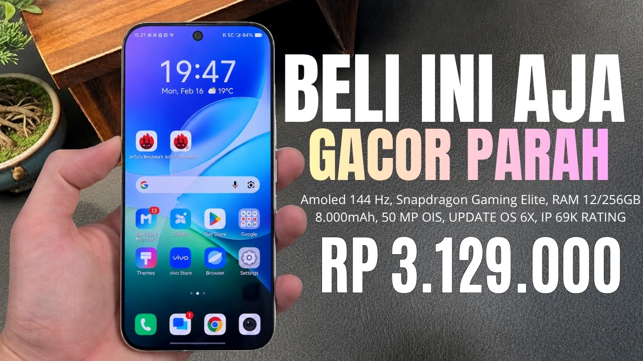 INI TERLALU SADIS‼️RAM 12/256 GB, 8000MAH - HP 3 JUTAAN TERBAIK PERTENGAHAN 2026
