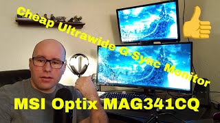 Video thumbnail for MSI Optix MAG341CQ Review (Cheap Ultrawide G-Sync) by Barry PLAYz