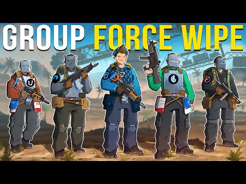 The POWER of a SKILLED GROUP on FORCE WIPE - Rust