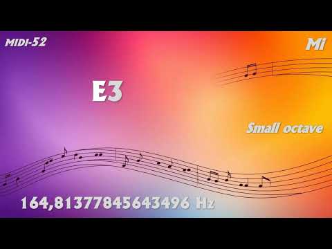 Incredible Precision (13 Decimal): E3 Mi Small octave MIDI 52