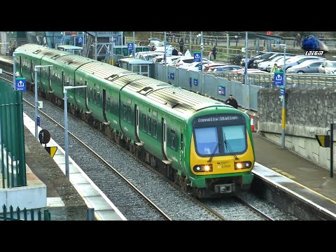 Trains in Maynooth, Ireland - 24 February 2023