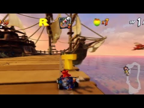 Crash Team Racing Remake - How to get letter T in Crash Cove CTR Token challenge | collect C-T-R