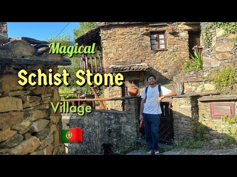 Hiking up to a Traditional Fairytale Schist Mountain Village in Lousã Portugal