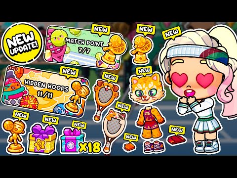 ⭐UPDATE! ALL SECRETS MATCH POINT and HIDDEN HOOPS UPDATE in AVATAR WORLD | PAZU