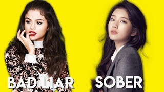 Suzy's SObeR and Selena Gomez's Bad Liar playing at the same time