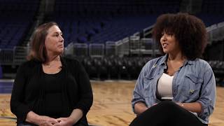 Aaron Gordon's family Shelly Davis Gordon & Elise Gordon | Court-Side Moms