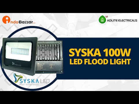 Model name/number: ble-100w-mg syska flood light 100w, cool ...