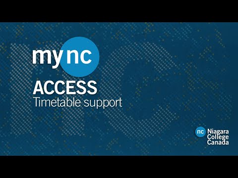 MyNC Timetable Support