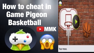 HOW TO CHEAT IN iOS 10: GAME PIGEON BASKETBALL😱😱!!!!/GAME PIGEON CHEATS
