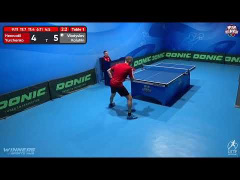 10:00 Hennadii Yurchenko 2 - 3 Vladyslav Kaluhin West 1 WIN CUP 02.12.2022 | TABLE TENNIS WINCUP