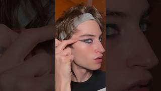 I wish I went heavier with the black eyeshadow, what do you think? #maneskin  #makeup #shorts