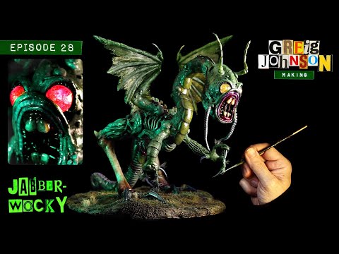 Making Lewis Carroll's Jabberwock from scratchbashed toys