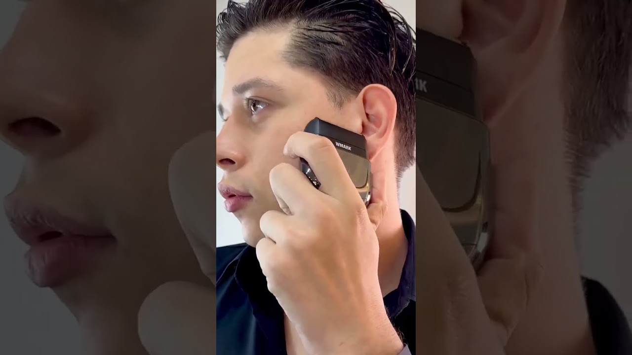 WMARK Mini rasoir, Rasoir à têtes flottantes Barbe à cheveux video thumbnail