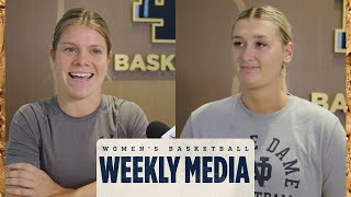 Weekly Media Availability (10.22.25) | Notre Dame Women's Basketball