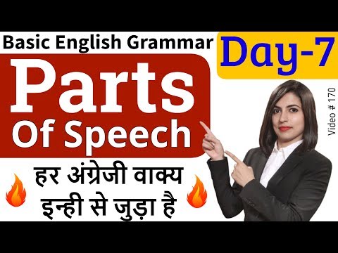 What is part of speech | All 8 Parts of Speech, अंग्रेजी ग्रामर 2020 Video