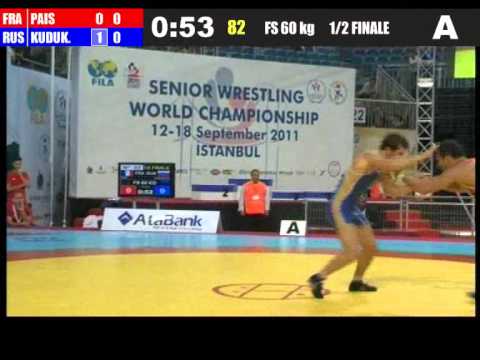 60kg - Besik Kudukhov (RUS) vs Didier Pais (FRA) 2011 world championship