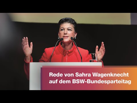 Rede von Sahra Wagenknecht auf dem BSW-Bundesparteitag am 27.01.2024