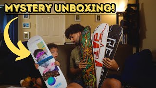 Mystery Skateboard Unboxing With my 3 Year Old Nephew!