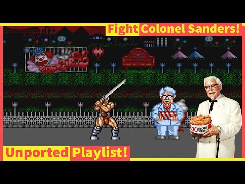 FIGHT Colonel Sanders! Trio The Punch! A VERY WEIRD Hidden Gem Arcade Beat Em Up Hack and Slash Game