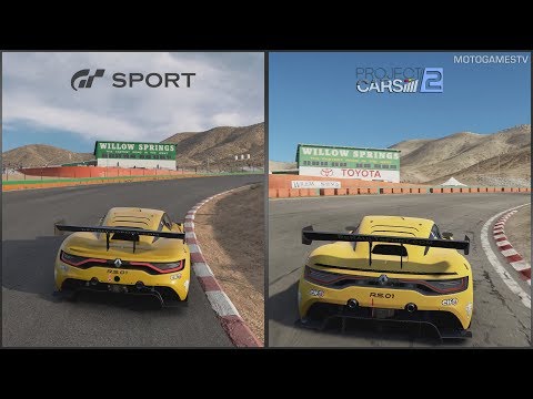 Gran Turismo Sport vs Project CARS 2 - Renault Sport R.S.01 at Willow Springs