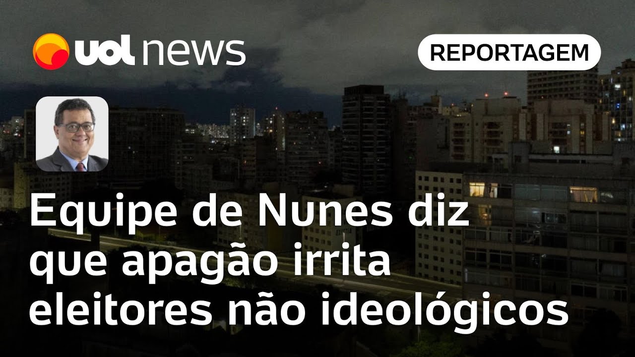 Apagão em SP protagonizará 2º turno e irrita eleitores não ideológicos, diz equipe de Nunes | Tales
