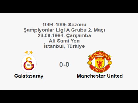 Galatasaray 0-0 Manchester United 28.09.1994 - 1994-1995 UEFA Champions League Group A Matchday 2