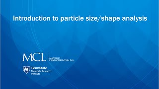 Introduction to Particle Size Analysis
