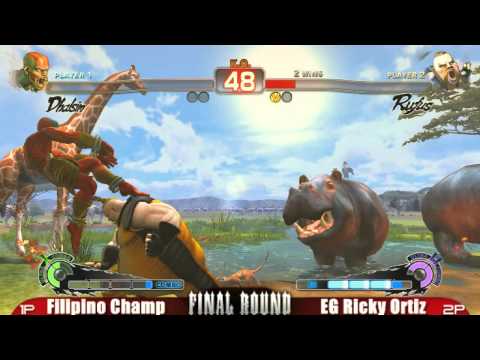 Filipino Champ vs EG Ricky Ortiz FRXIV Super Street Fighter 4 Top 16