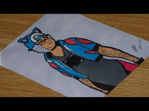 Comment Dessiner Le Skin Tricera Top 1 De Fortnite Battle Royale - comment dessiner le skin lynx saison 7 l fortnite battle royale l