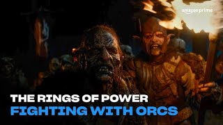 Galadriel engage le combat seule face aux Orcs