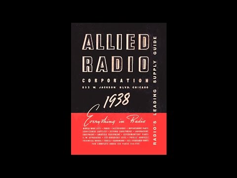 1938 Allied Radio - Everything in Radio Catalog