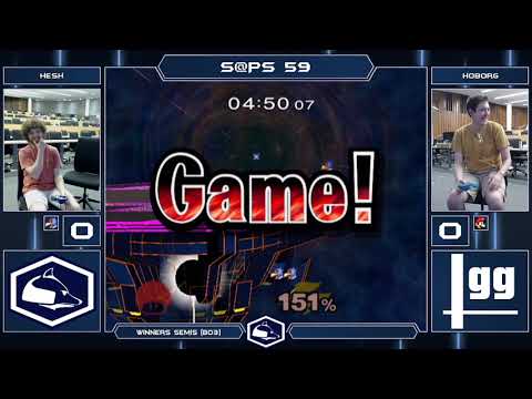 S@PS 59 Melee Singles - Hesh (Falco) vs Hoborg (Luigi) - Winners Semis