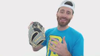 Video thumbnail: Wilson A2000 SuperSkin 1799 12.75" Baseball Glove: WBW1001121275