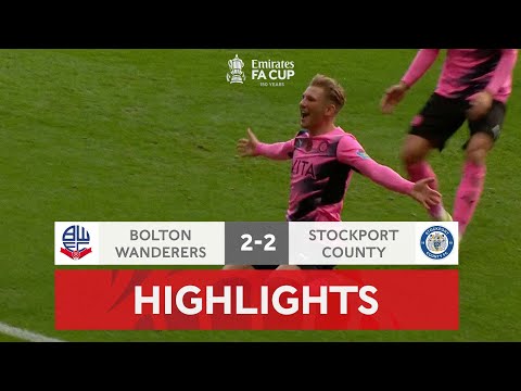 Non-League Hatters Get Shock Draw | Bolton Wanderers 2-2 Stockport County | Emirates FA Cup 2021-22