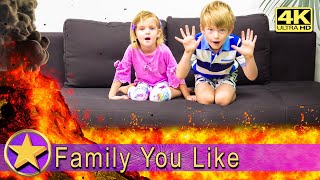 The Floor is Lava with Family You Like – 4K