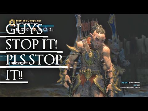 Shadow of War: Middle Earth™ Unique Orc Encounter & Quotes #128 THIS COMPLAINER URUK SAYS STOP IT!