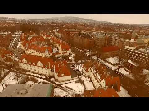 Flight over Adamstuen and its vicinity.