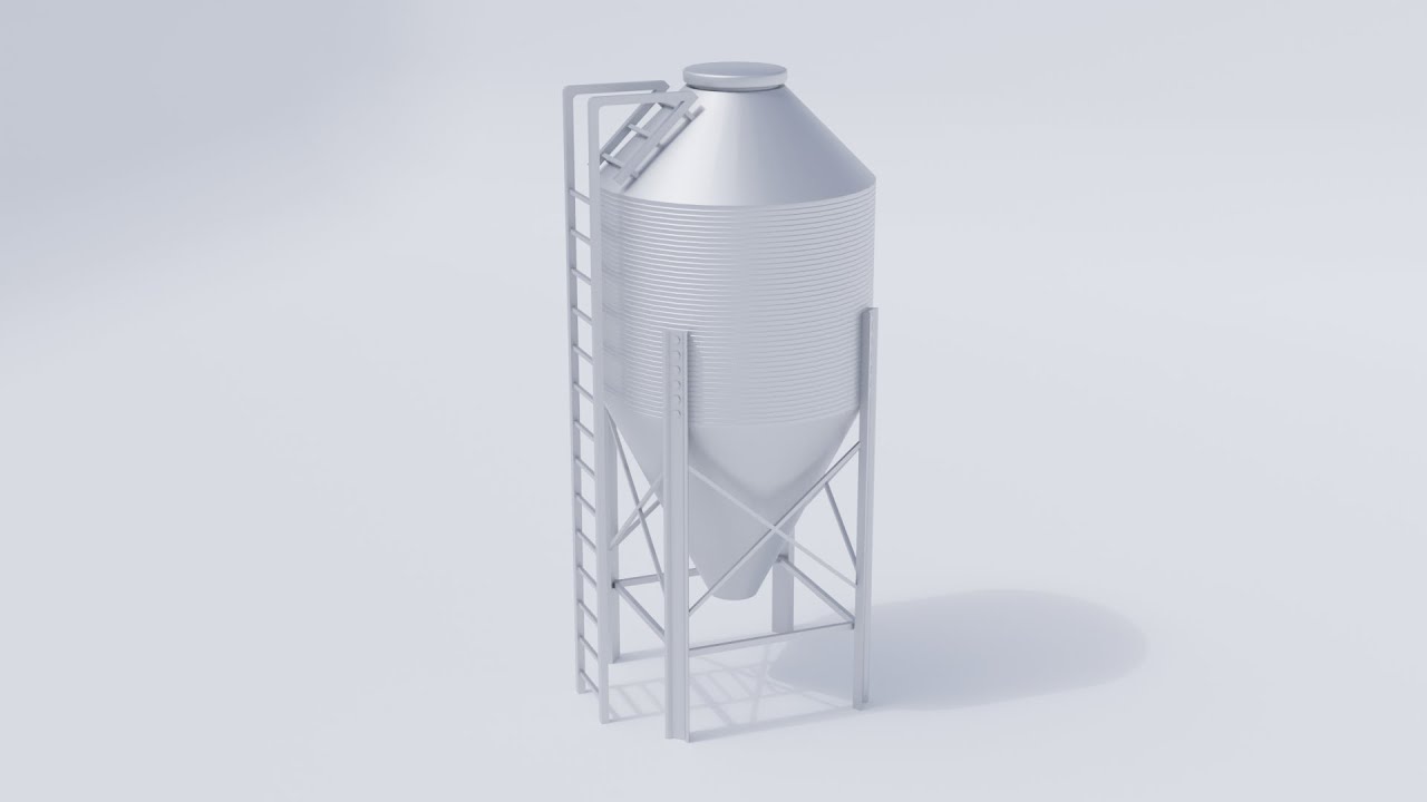 Funil de Fazenda Modelo 3D