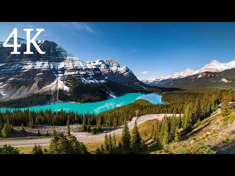 Banff’s Wild Roads & Glacial Views | Canadian Rockies Scenic Drive 4K – Ep. 1