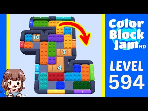 Color Block Jam Level 594 Solution Walkthrough