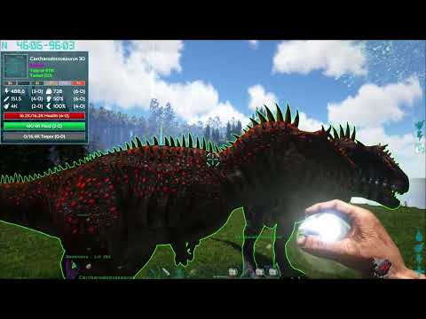 Ark: Survival Evolved Ep.5 |  Carcharodontosaurus, Aberrant Spino, and S- Ravager Taming