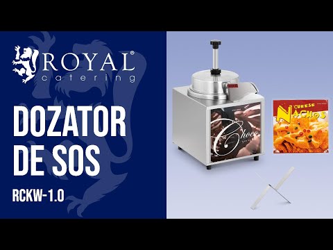 video - Dispenser sos - cu funcție de încălzire - brânză nacho - ciocolată - 3.3 L