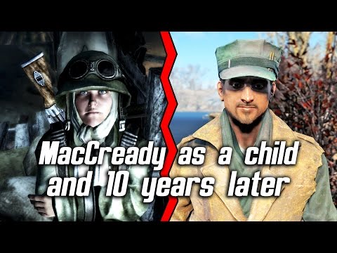 Fallout 4 - MacCready as a child in Fallout 3 and 10 years later in Fallout 4